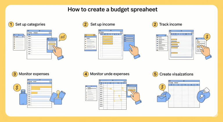 How do I make a simple budget spreadsheet?
