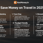 How to save money on travel in 2025 | KeoMoney.in