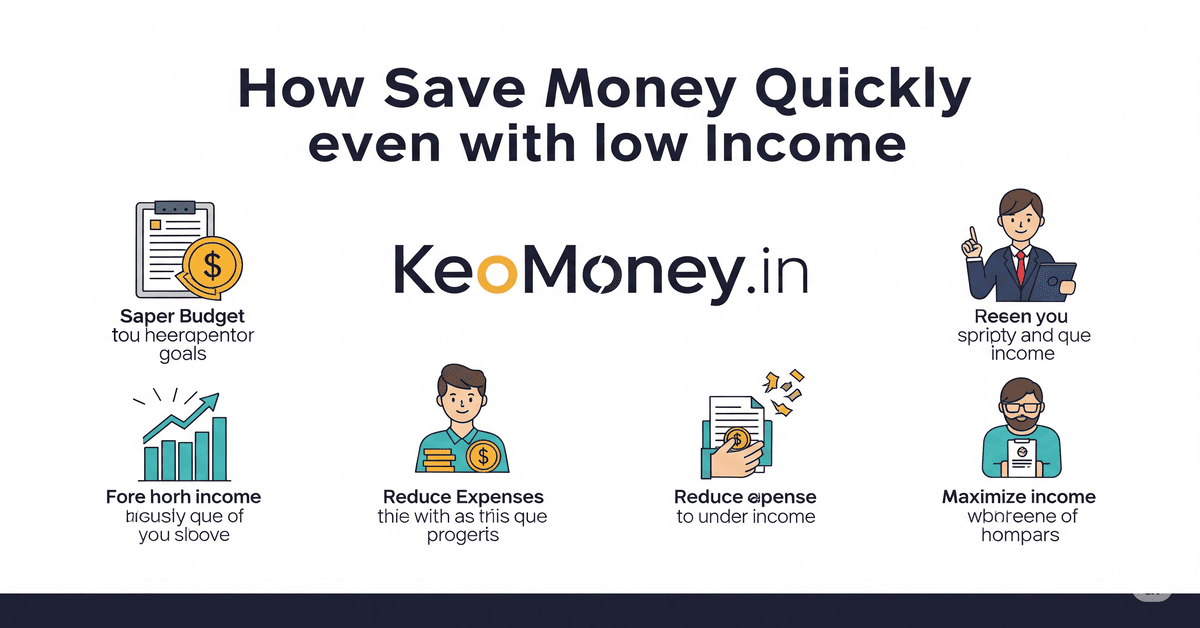 How to save money fast on a low income keoMoney.in